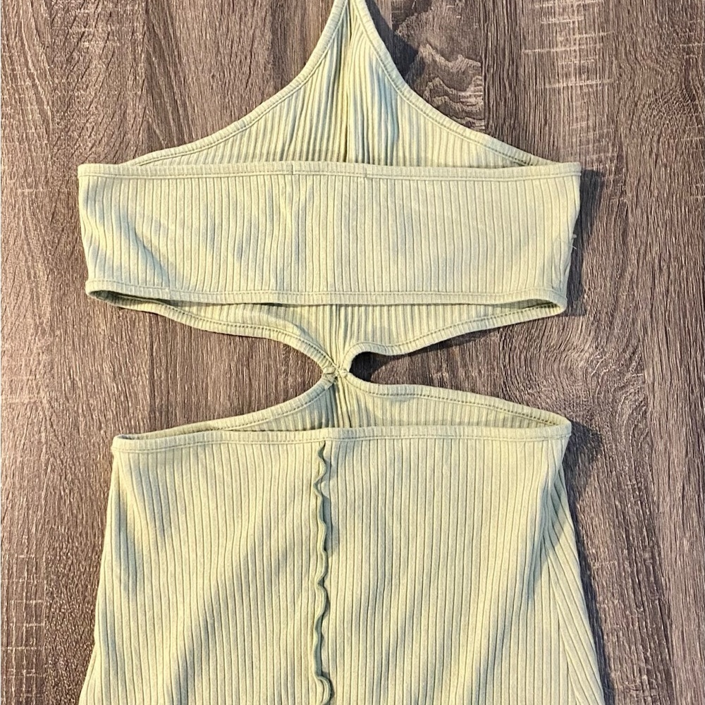 Sexy green Mini Dress boutique Junior large nwot club vacation never worn new​​ - Picture 5 of 9